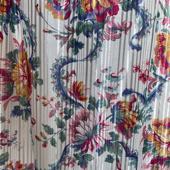 Vintage ILGWU Made in USA Glencraft Lingerie Nightgown Robe Floral Print - Picture 9 of 13